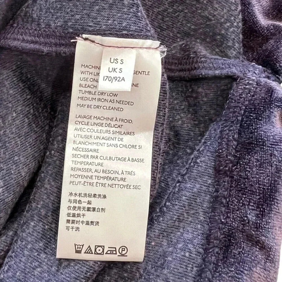 We The Free Purple Velvet Valerie Boxed Relaxed Top S - Picture 4 of 7
